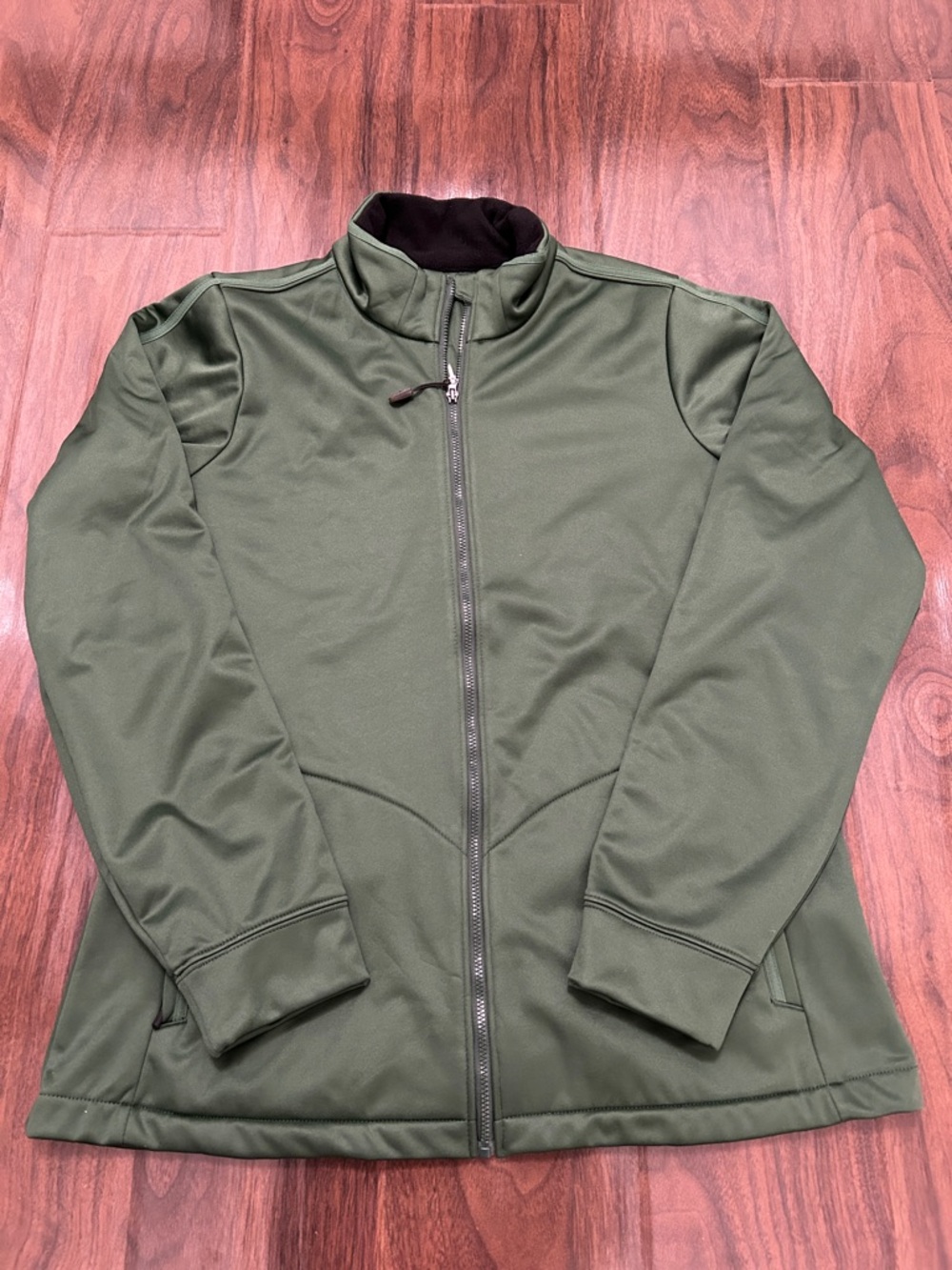 Antigua Dark Pine Green Golf Performance Full-Zip Jacket